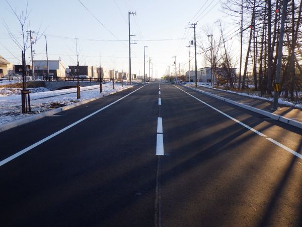 興産社大野地線(南あいの里区画整理1号線～大野地第4中線間)道路改良工事
