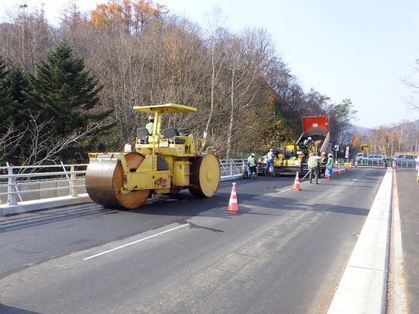盤の澤橋補修工事